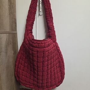 Red Quilted Women's Bag